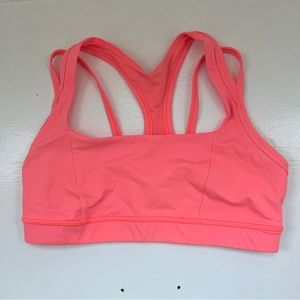 Lululemon sports bra - bright salmon